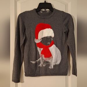 Christmas sweater girls size 6/8 aproximately no tags holyday fun dogs funny
